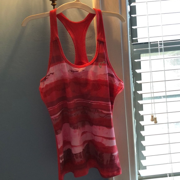 Athletic DNA pink lightning Razorback tank - Picture 2 of 2